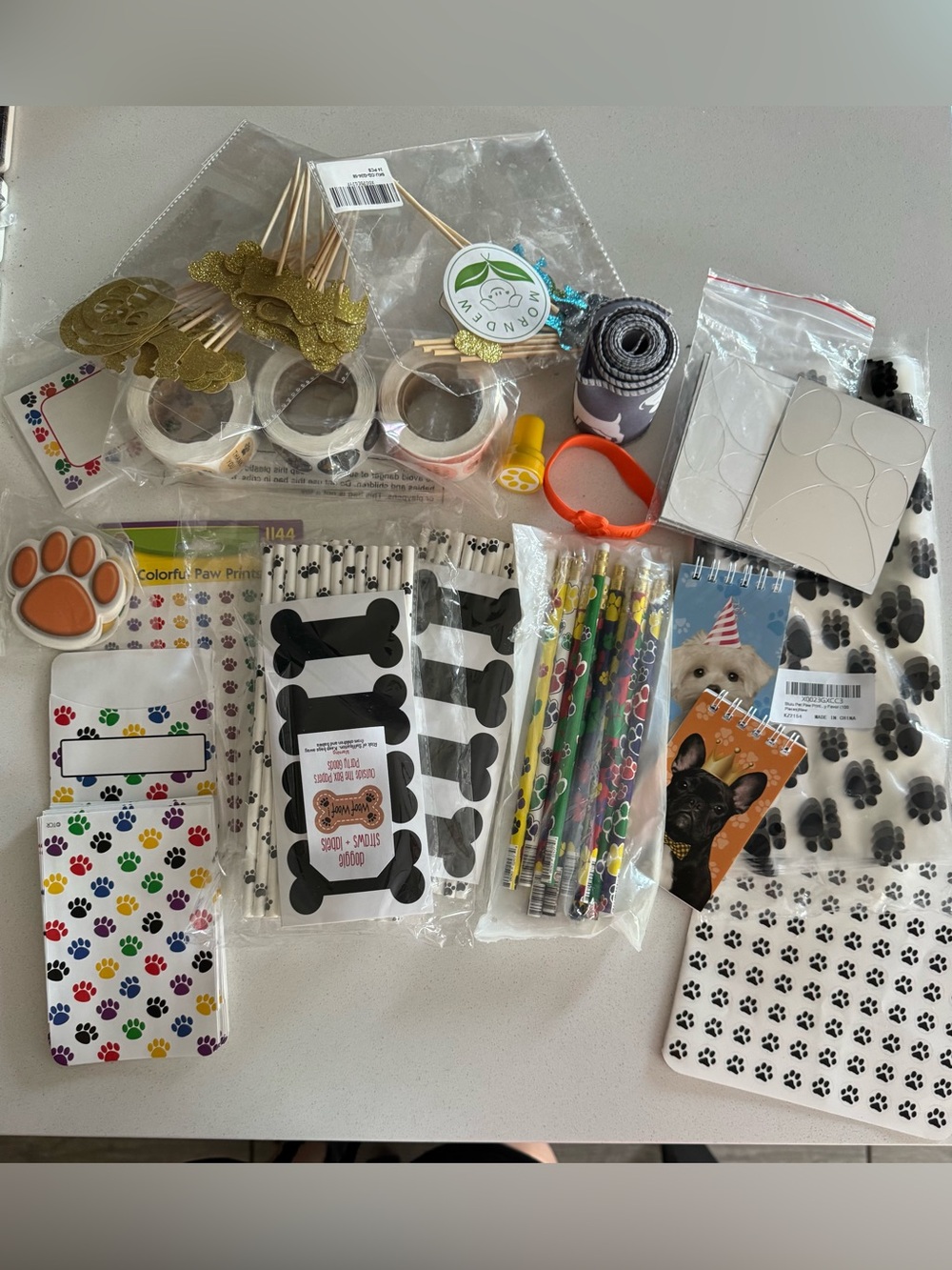 Party Paw Print Supplies Kit - Multicolor